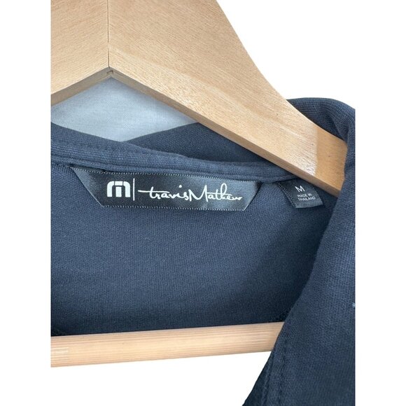 Travis Mathew Zip Fleece Lined Top Mens M Outdoors Normcore Cozycore Classic - Picture 14 of 14